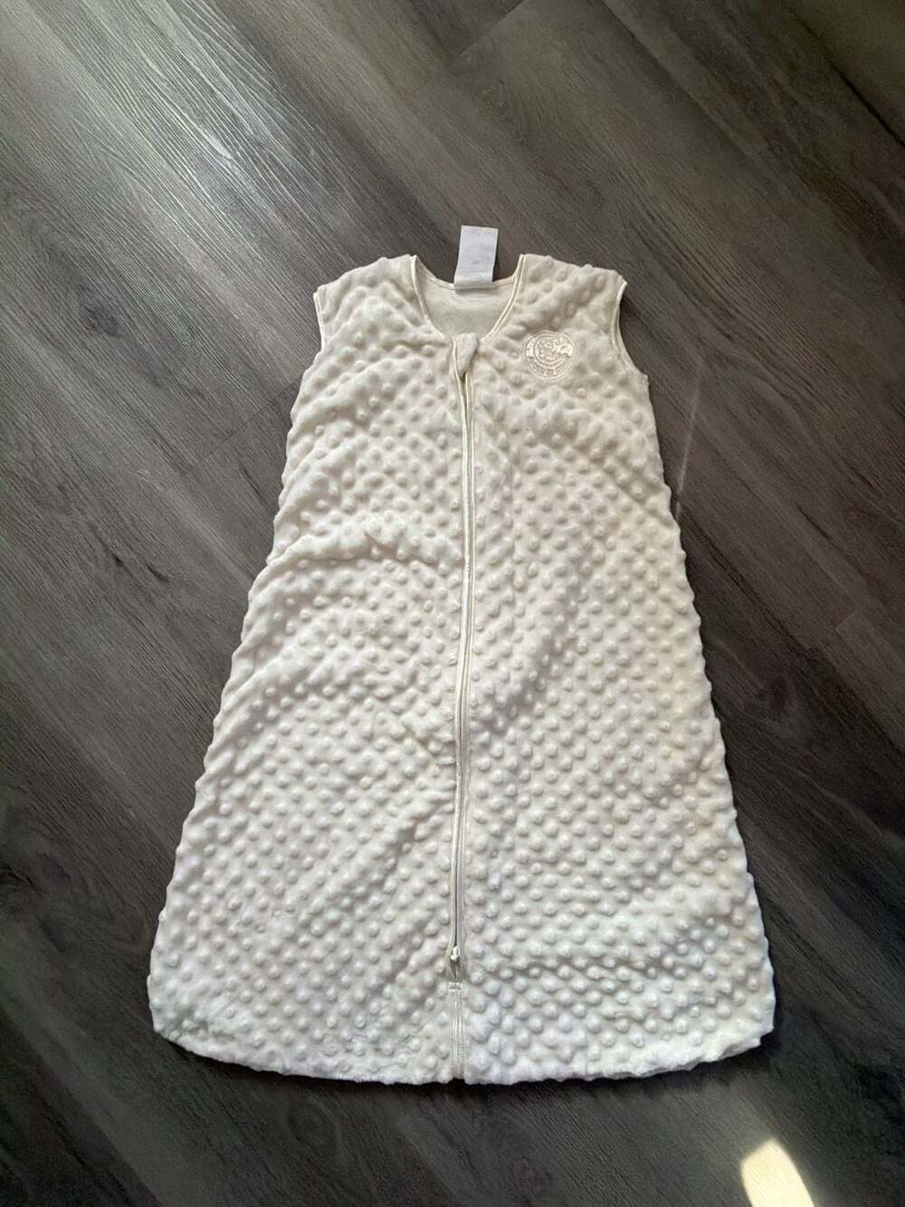 HALO SleepSack Wearable Blanket Plushy Dot Velboa Cream, Large 12-18 Months